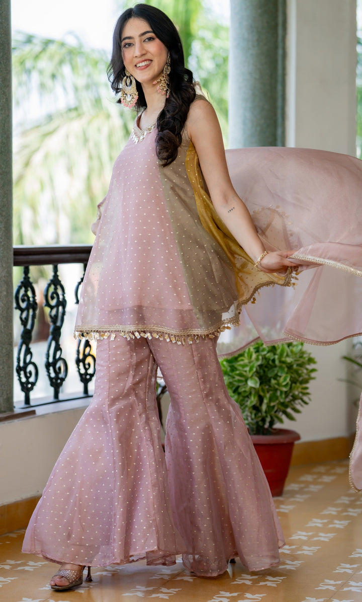 Nayan Dusty Pink Suit Set
