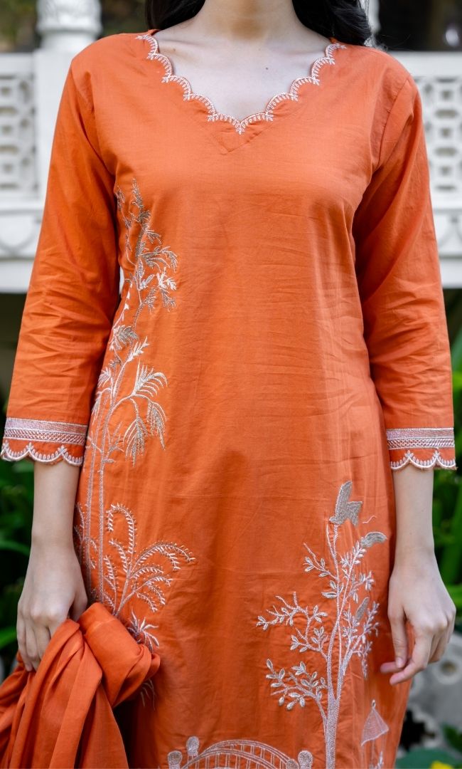 Mud Orange Suit Set