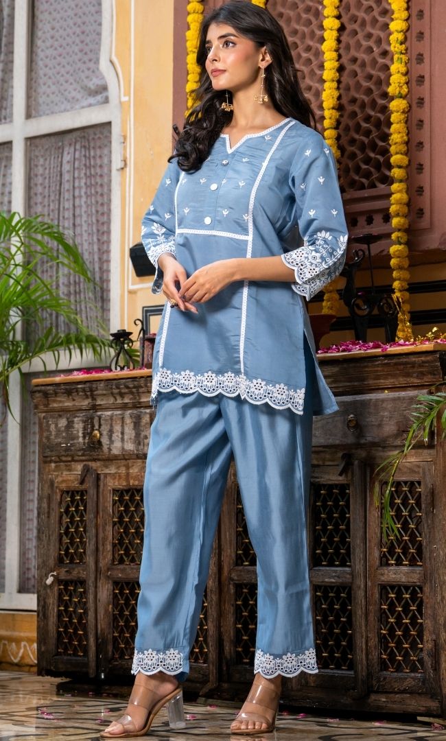 Baby Blue Co ord Set
