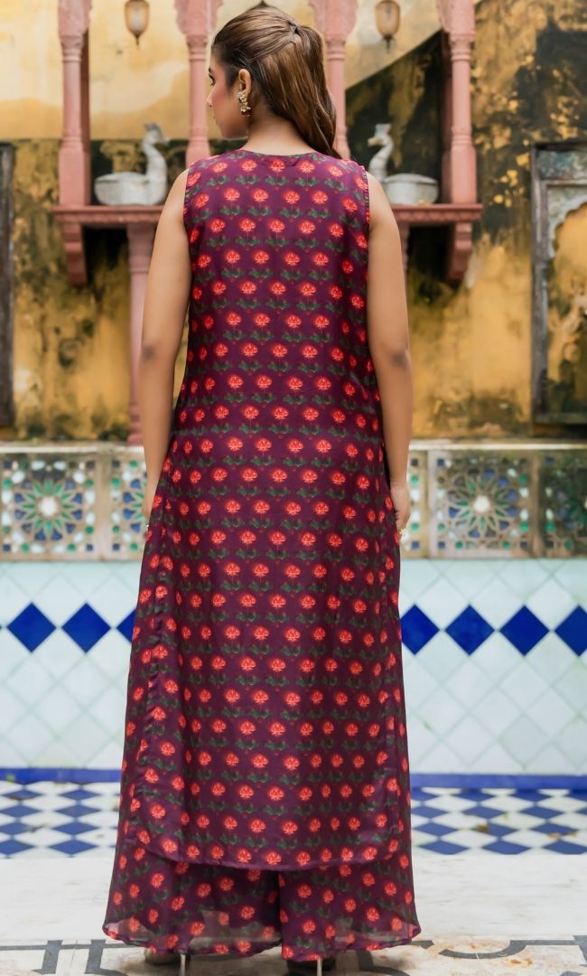 Raveilo Wine Co ord Set