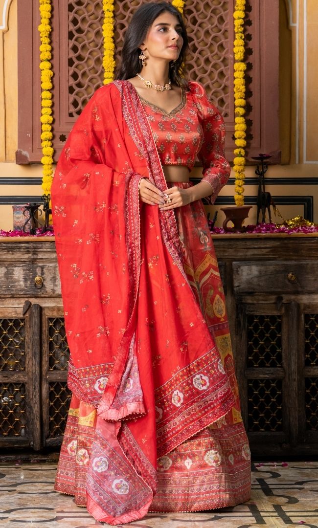 Yesha Pink Lehenga Set