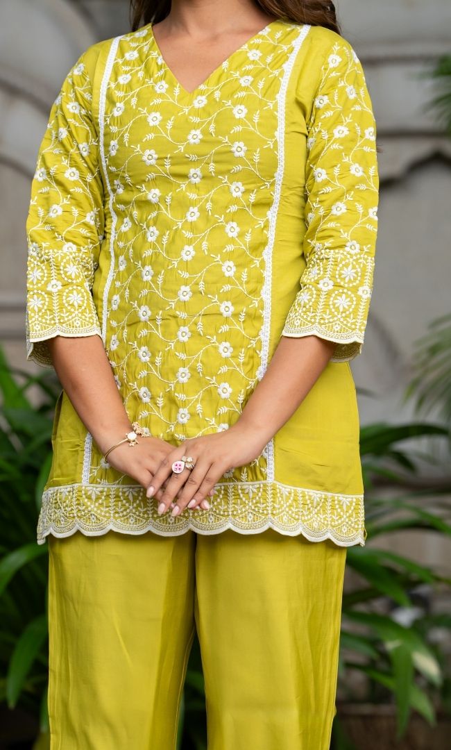 Saba Green Kurta Set