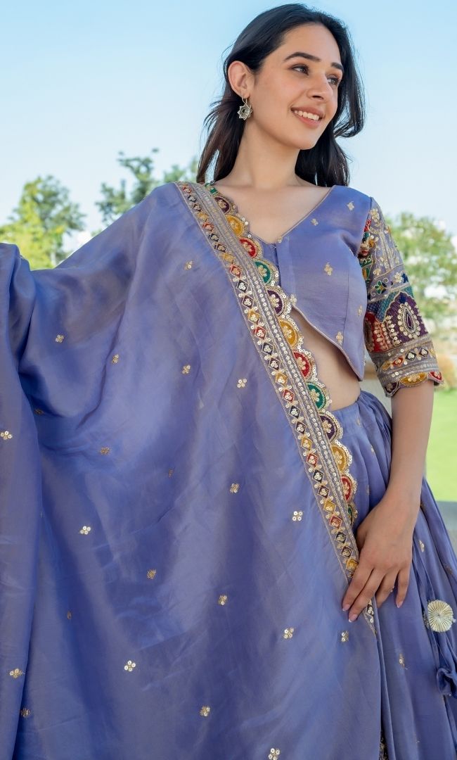 Rajshree Lilac Lehenga Set