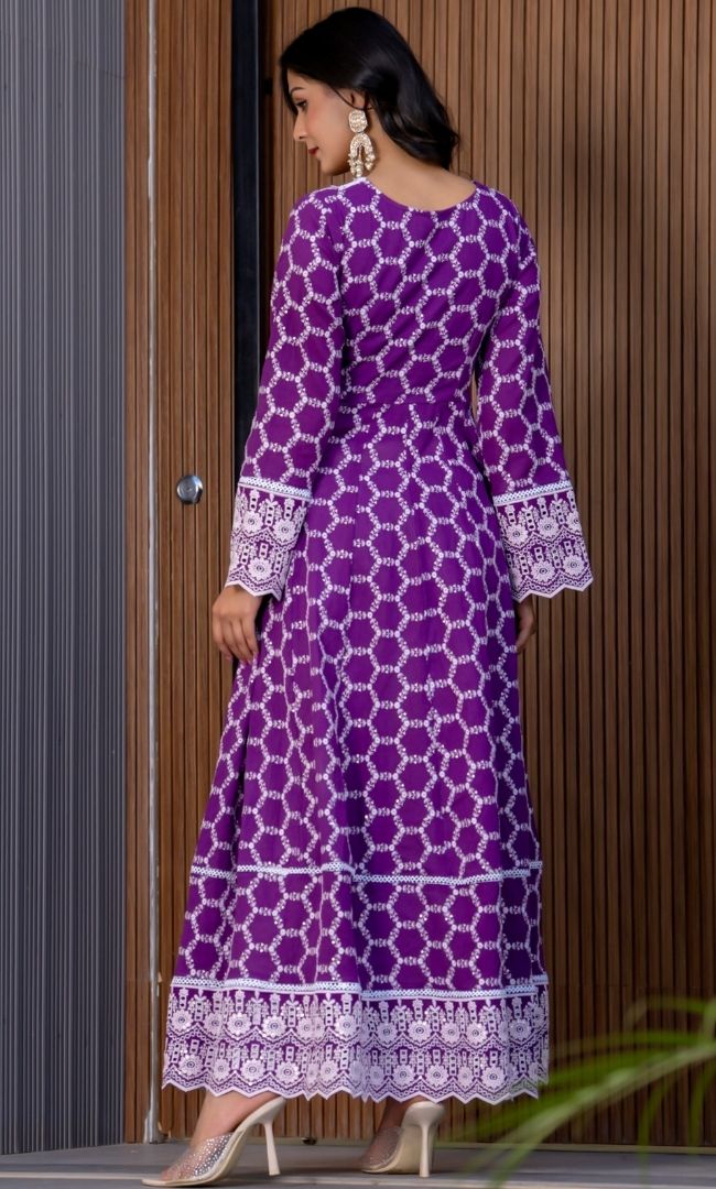 Purple Plum Angrakha Set