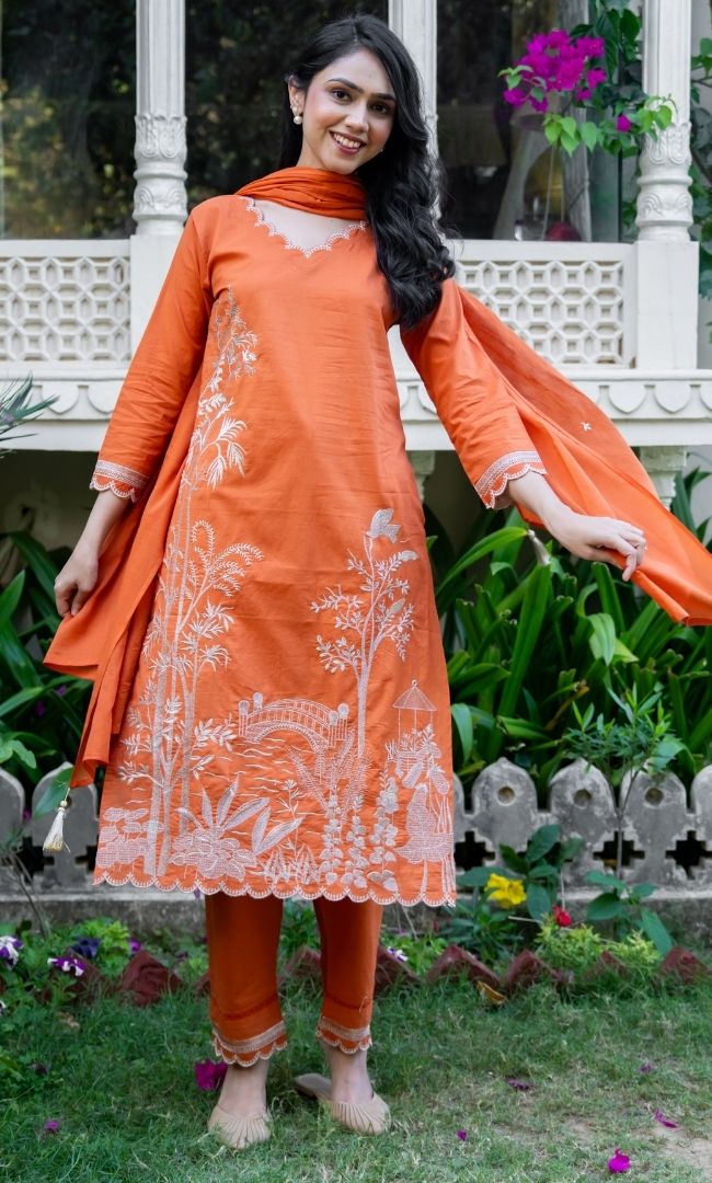Mud Orange Suit Set