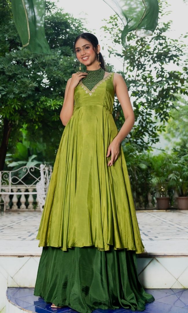 Mehreen Green Suit Set