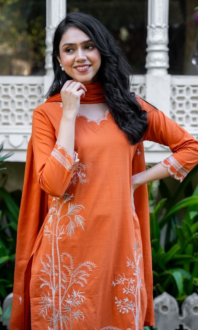 Mud Orange Suit Set
