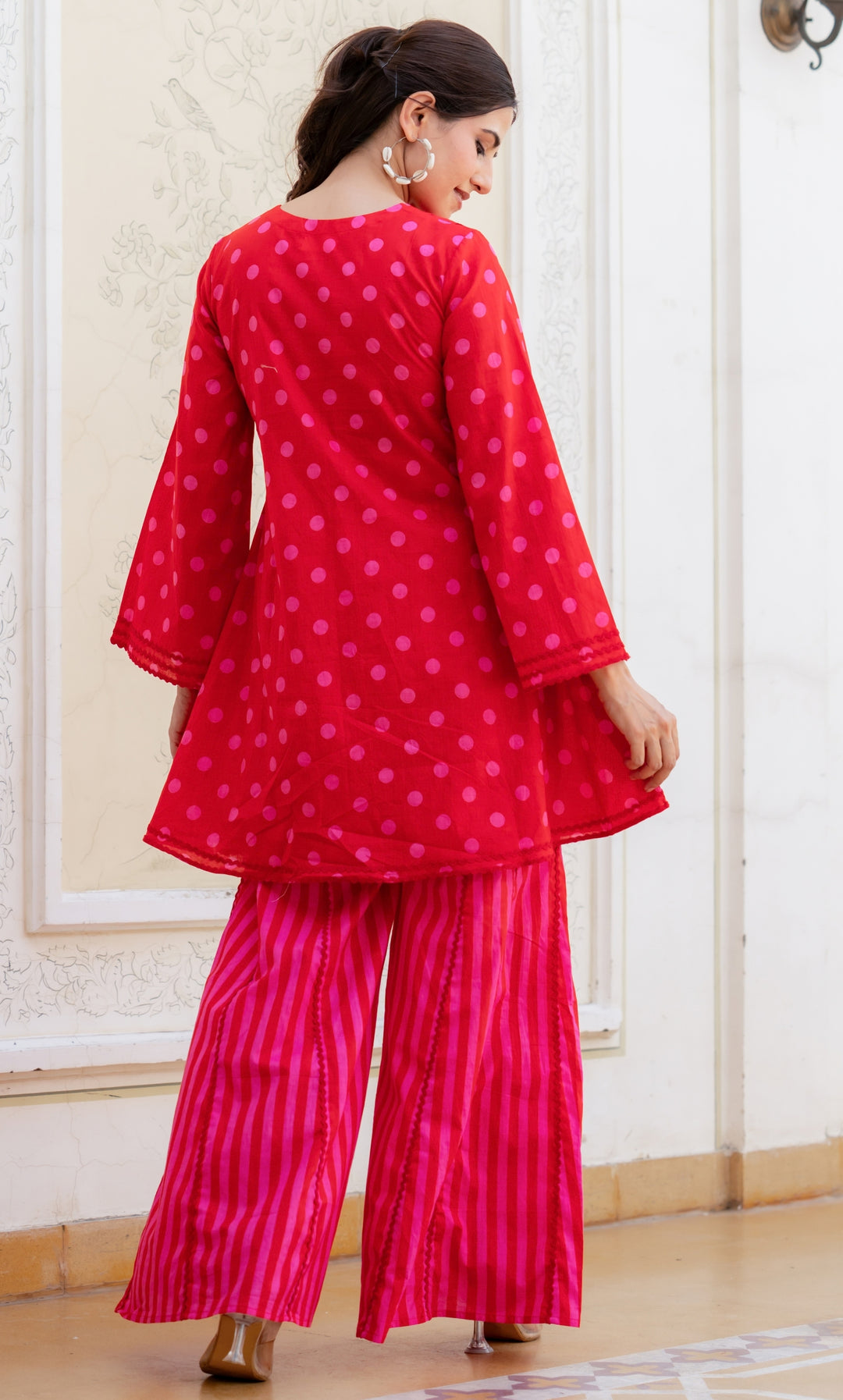 Ragini Red Polka Co-ord Set