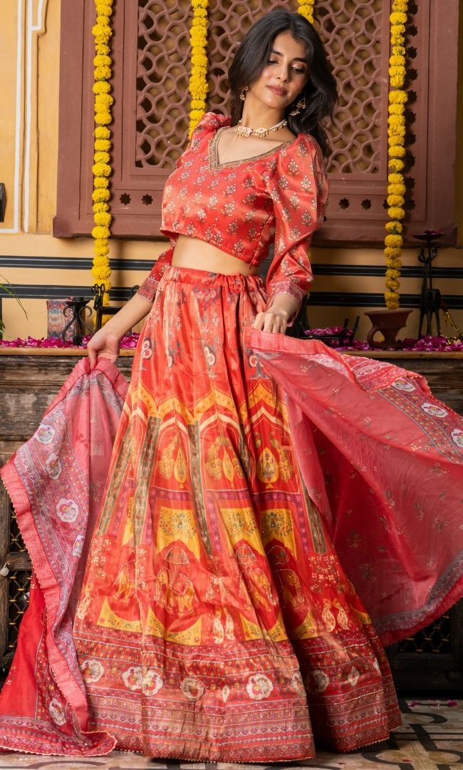 Yesha Pink Lehenga Set