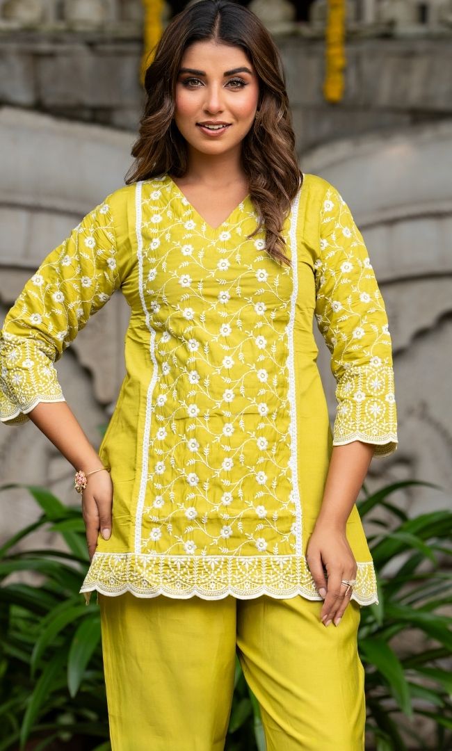 Saba Green Kurta Set