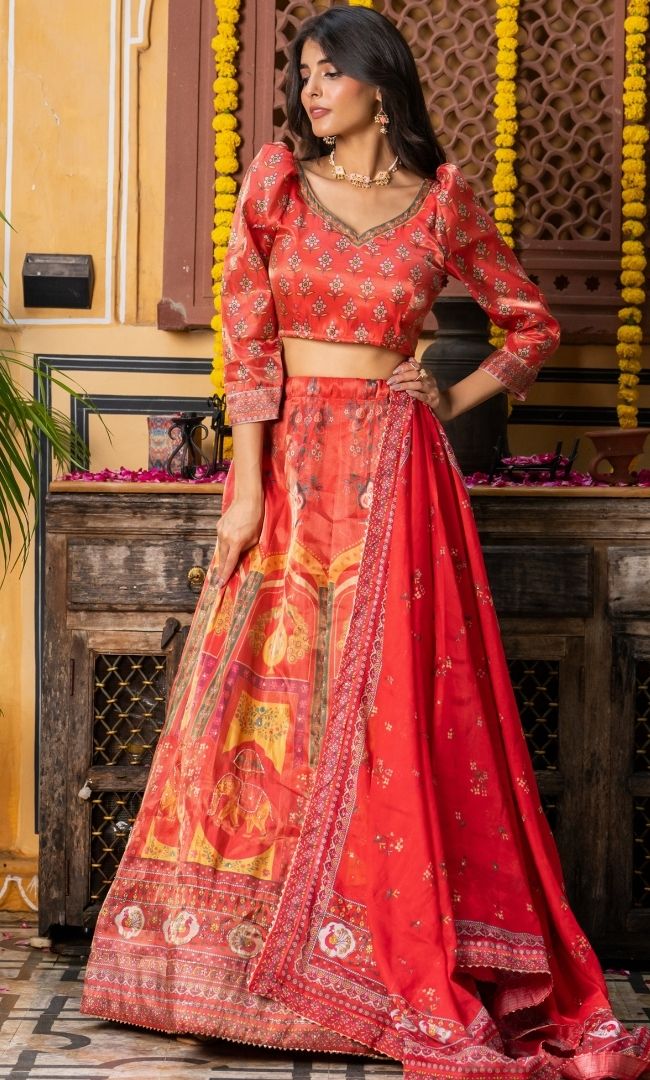 Yesha Pink Lehenga Set