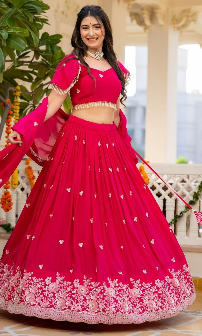 Ruh Pink Embellished Lehenga Set