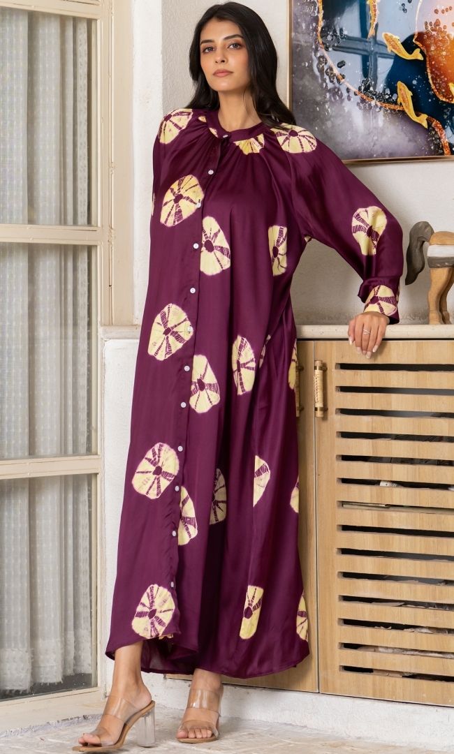 Dream of Dusk Shibori Dress