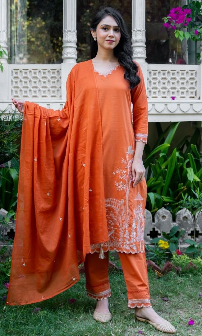 Mud Orange Suit Set