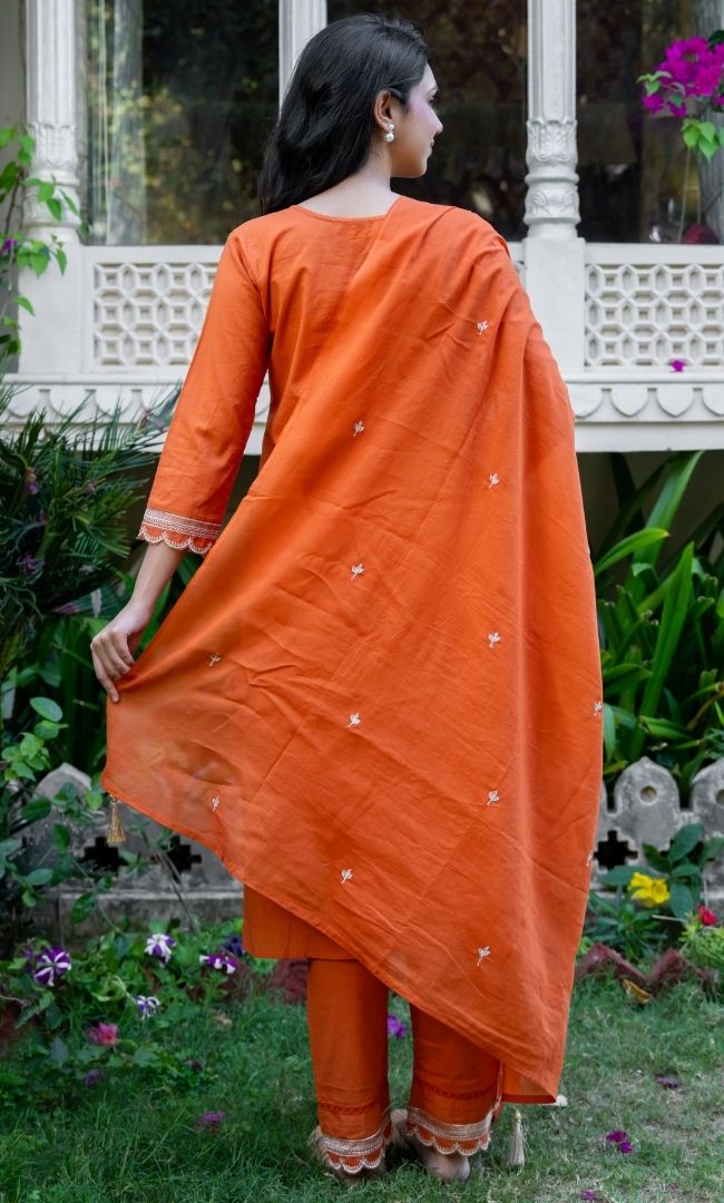 Mud Orange Suit Set