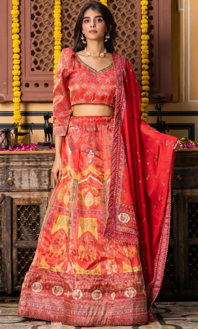 Yesha Pink Lehenga Set