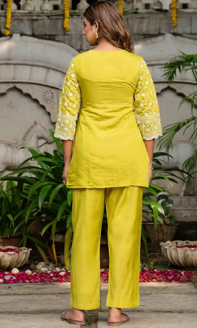 Saba Green Kurta Set