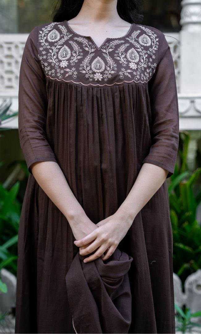 Vivana Brown Suit Set