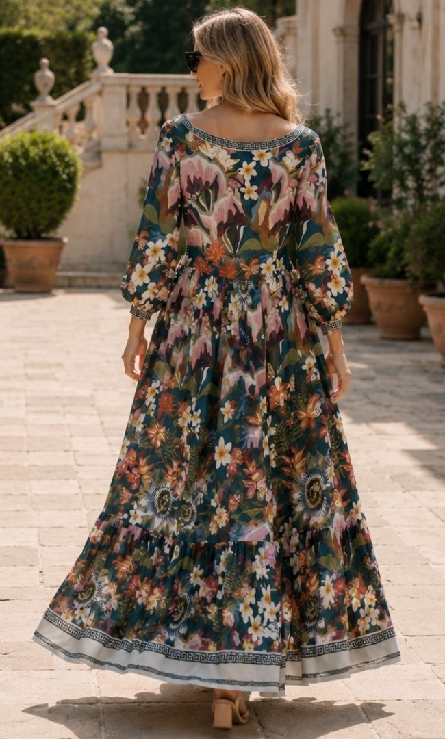 Eden Print Maxi Dress
