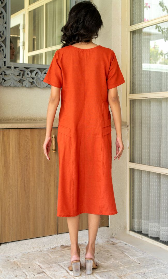 Clay Charm Summer Dress