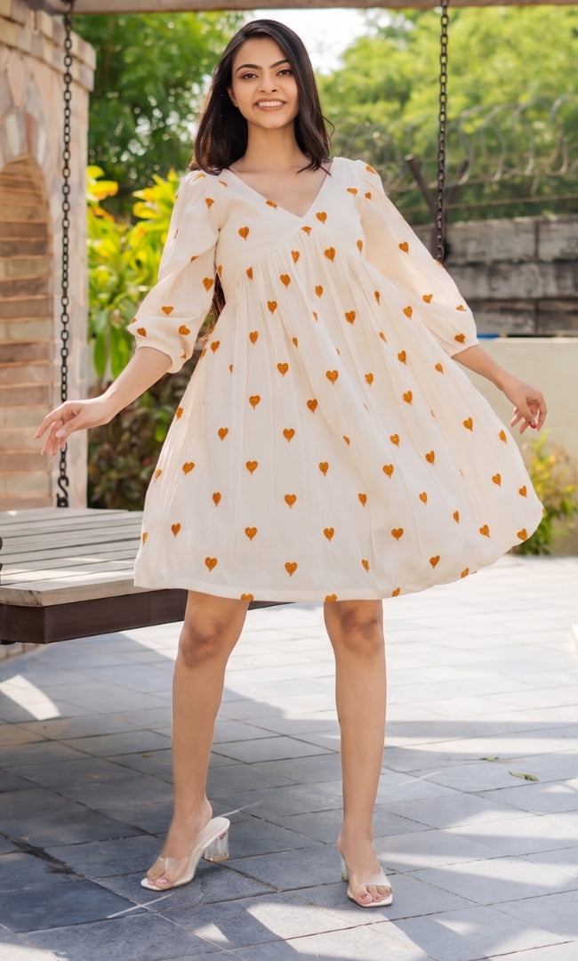 Mustard Heart Dress