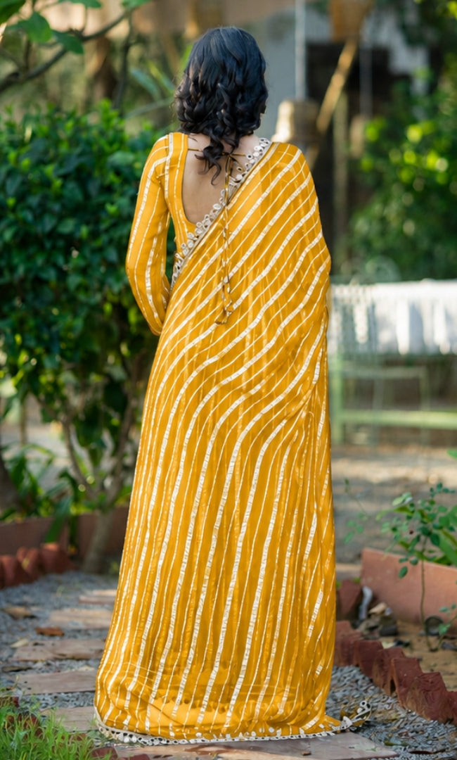 Noir Yellow Zareen Anarkali Set