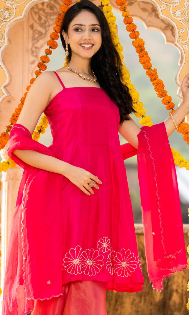 Orchid Pink Sharara Set