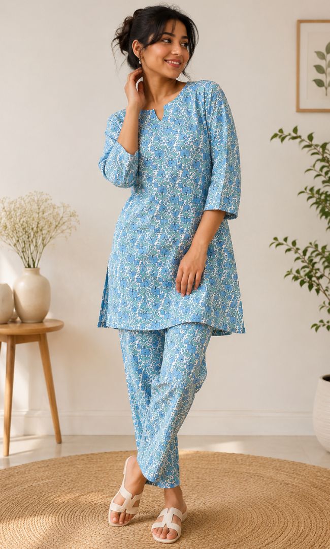 Sea Blue Rozana Set