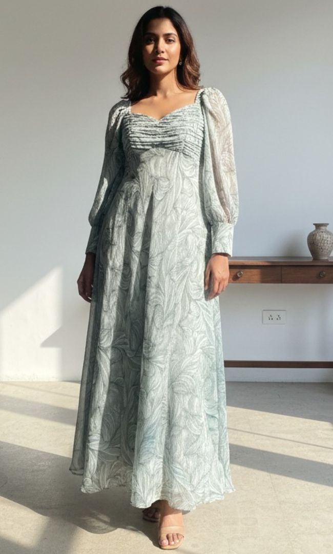 Jade Bloom Princess Dress