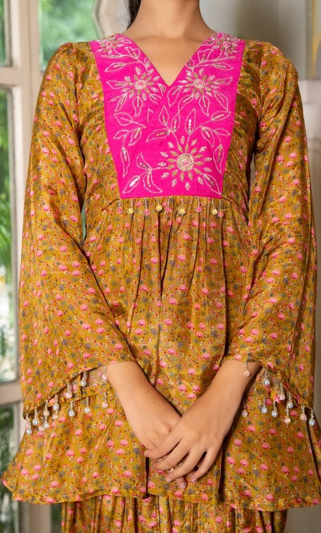 Zest Floral Patiala Set