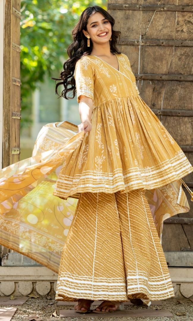 Sunheri Blossom Sharara Set