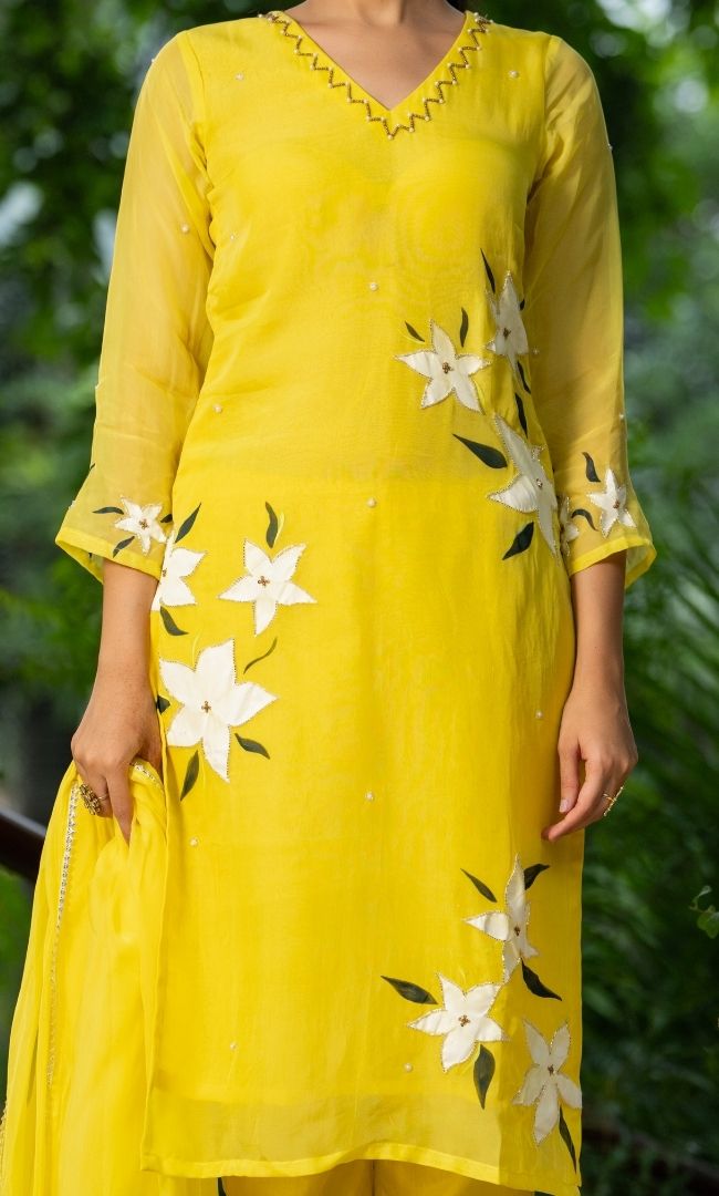 Solya Handpainted Suit Set