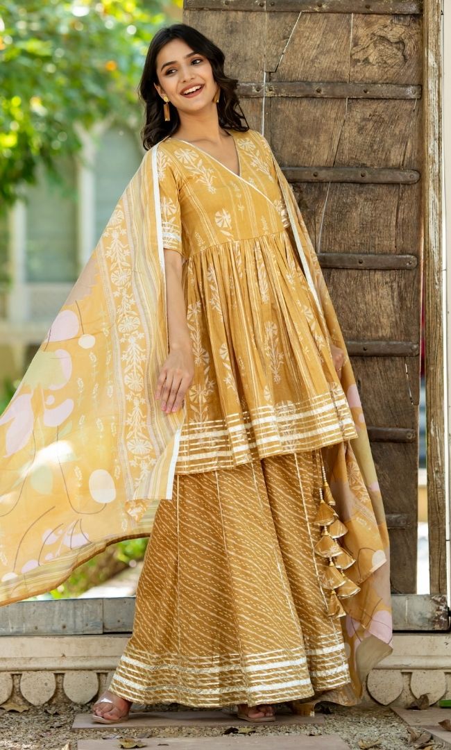 Sunheri Blossom Sharara Set