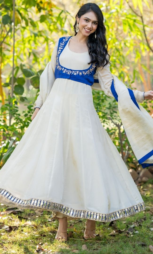 Neel Taskeen Anarkali Set