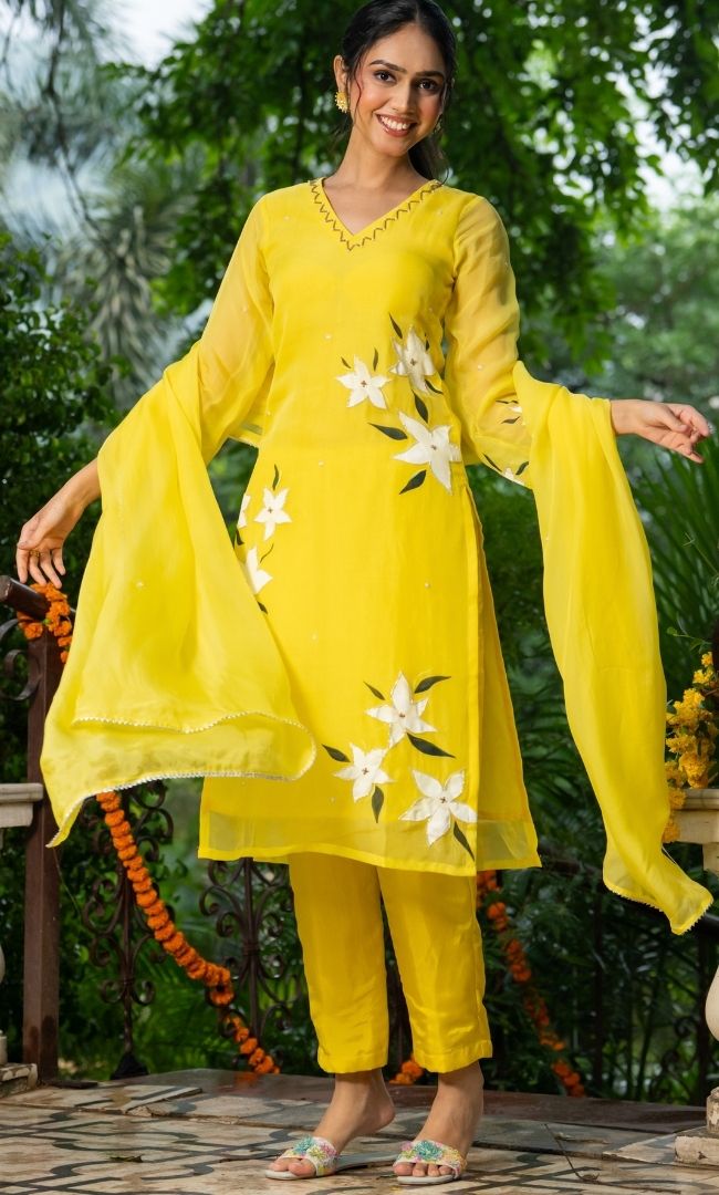 Solya Handpainted Suit Set