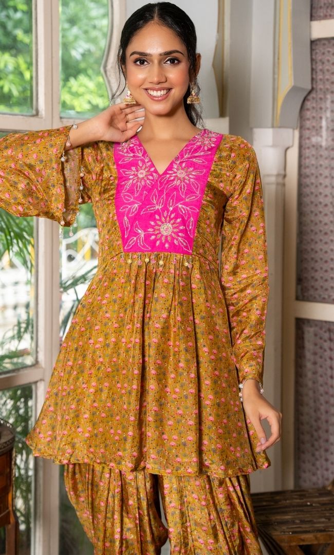 Zest Floral Patiala Set