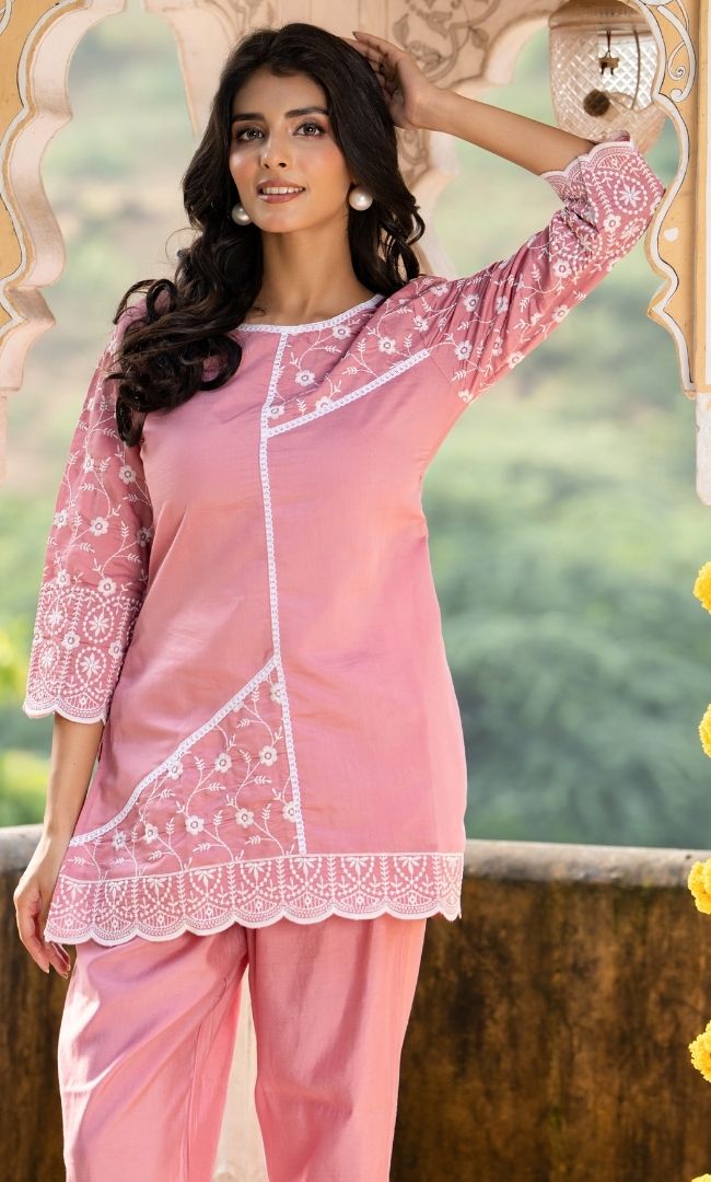Muse Blush Kurta Co ord Set