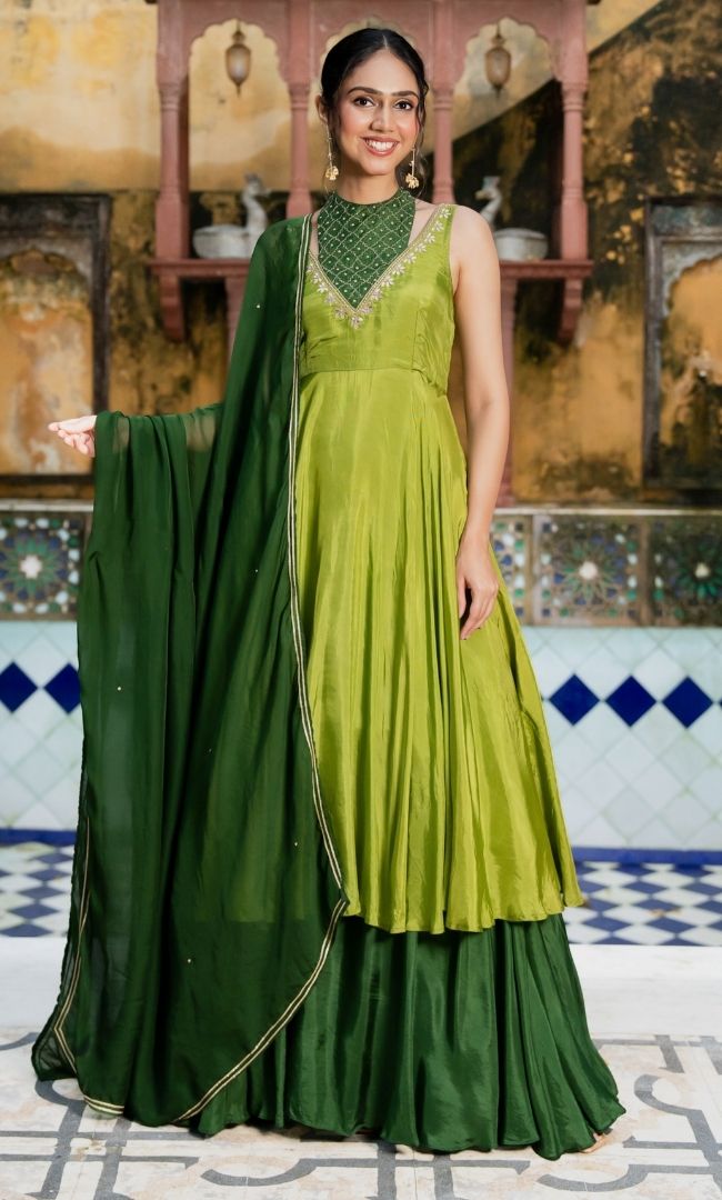 Mehreen Green Suit Set