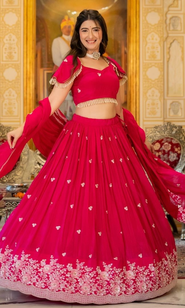 Ruh Pink Embellished Lehenga Set