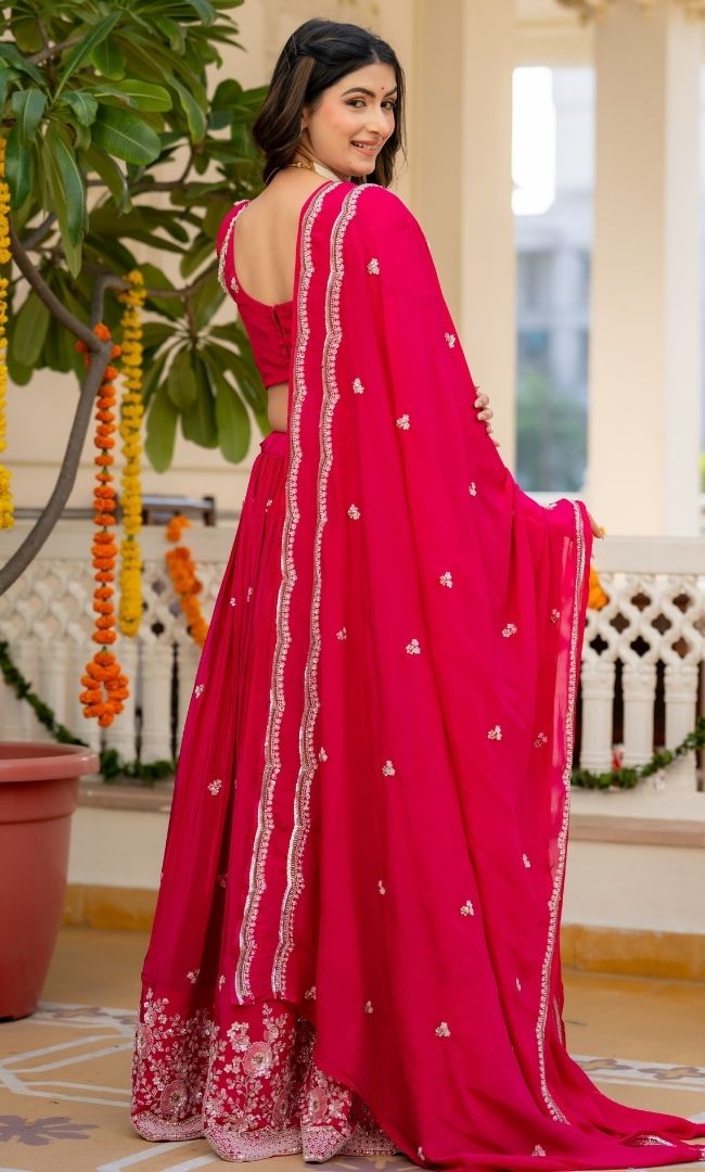 Ruh Pink Embellished Lehenga Set