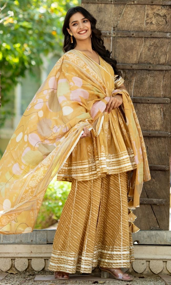 Sunheri Blossom Sharara Set