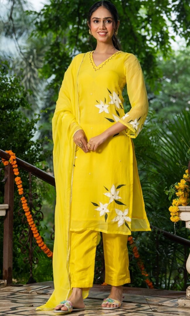 Solya Handpainted Suit Set