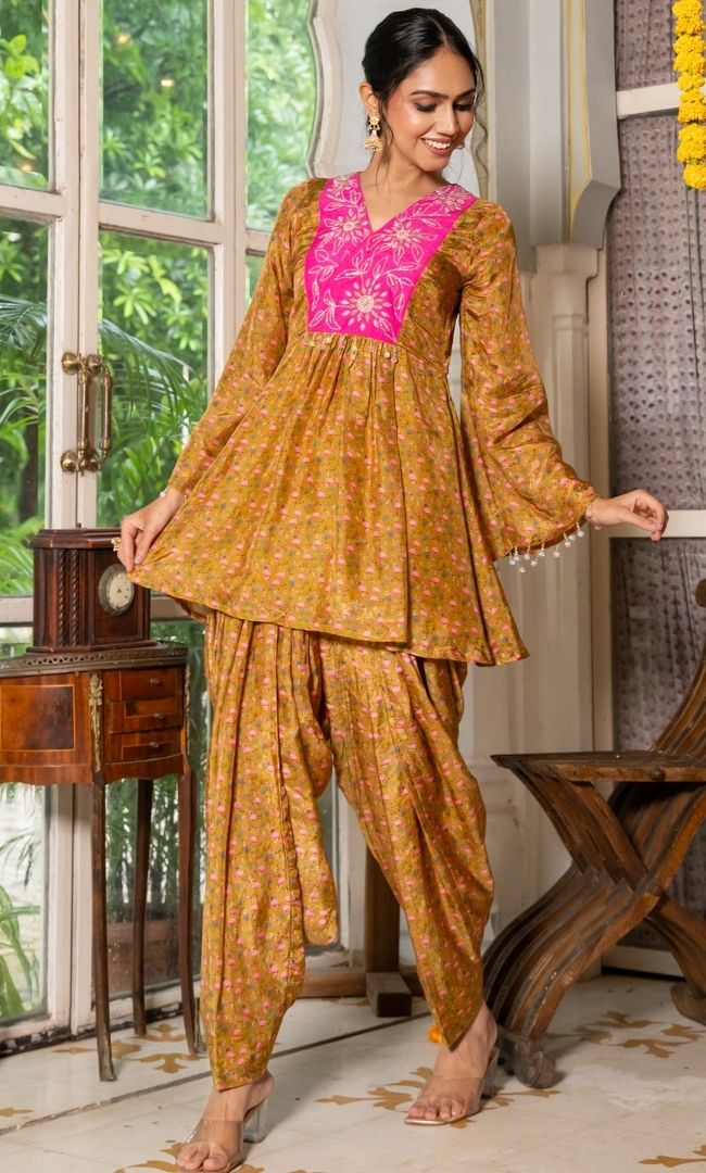 Zest Floral Patiala Set