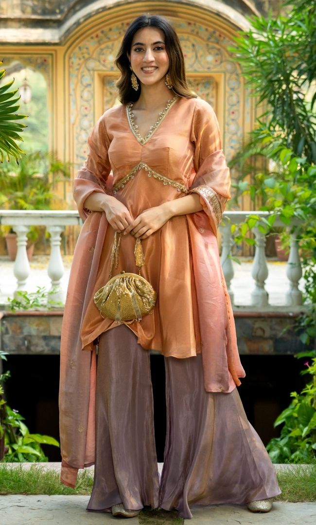 Riha Tissue Sharara Set