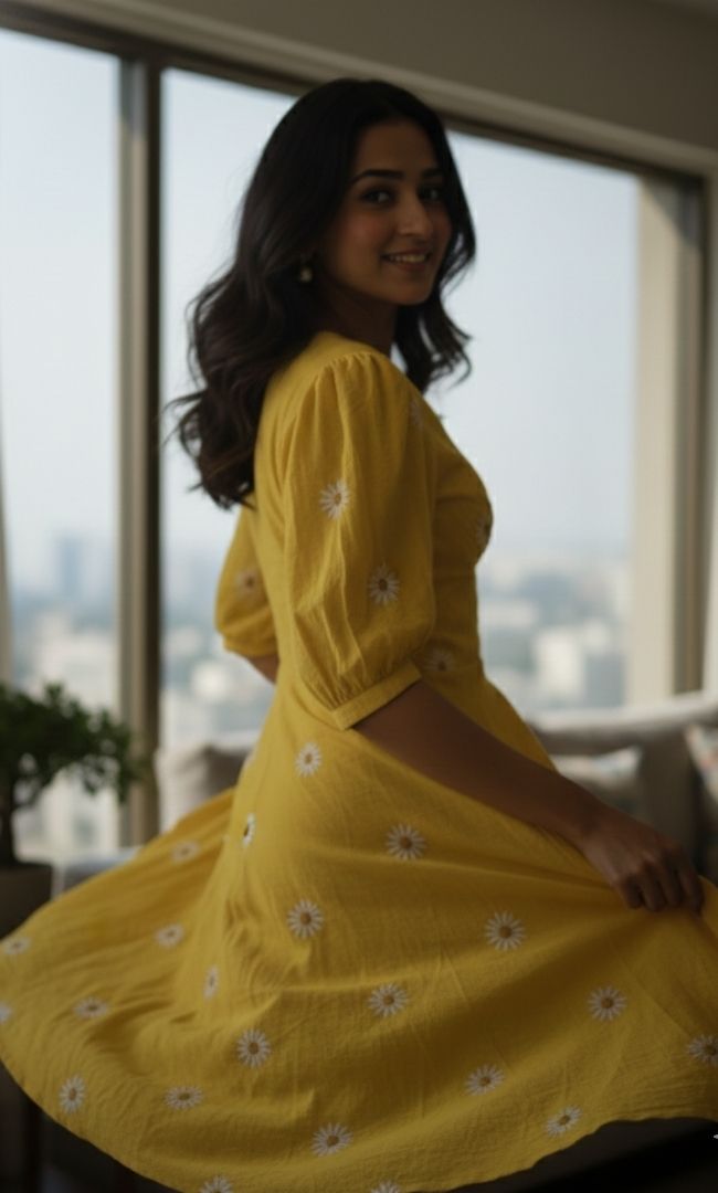 Buttercup Cotton Dress