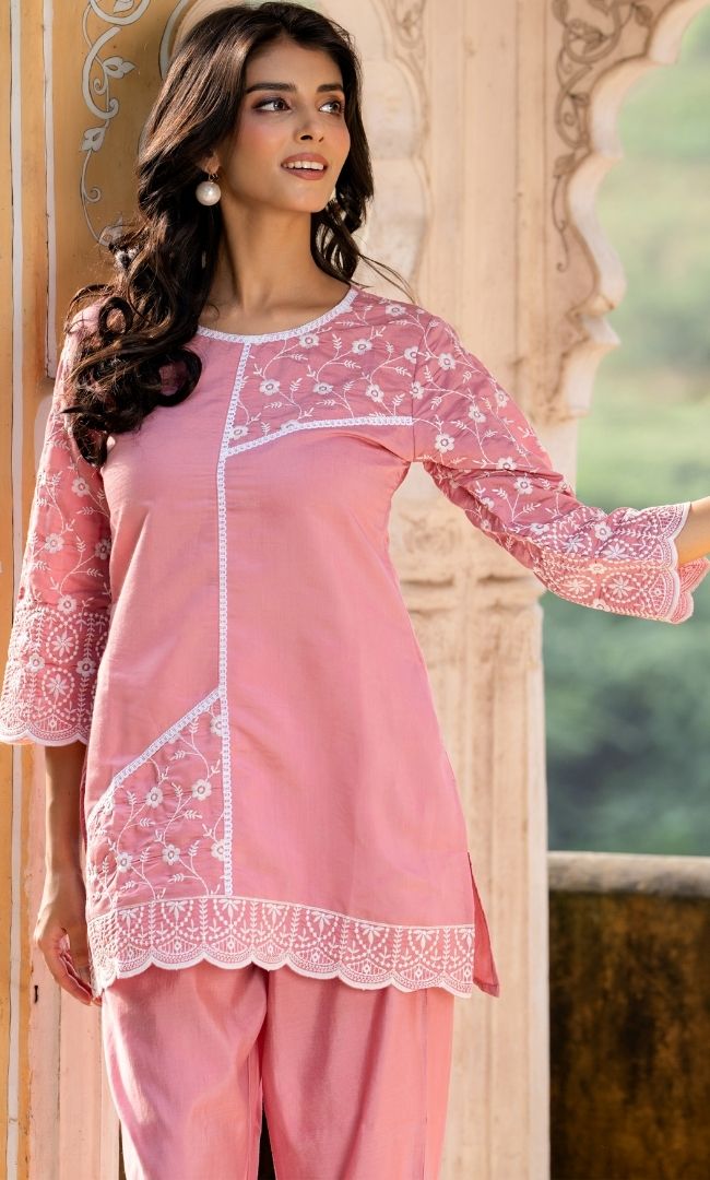 Muse Blush Kurta Co ord Set