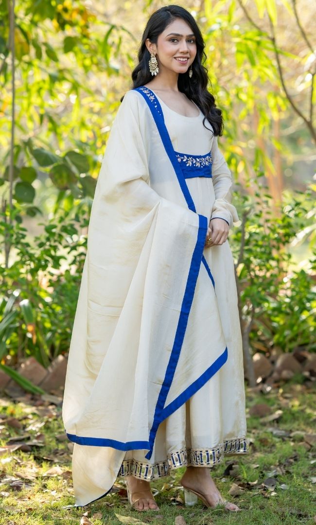 Neel Taskeen Anarkali Set