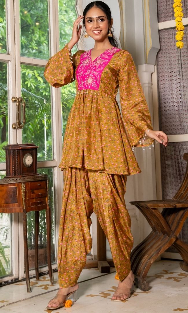 Zest Floral Patiala Set