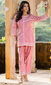 Muse Blush Kurta Co ord Set