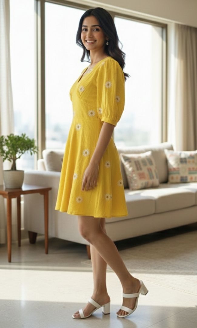 Buttercup Cotton Dress